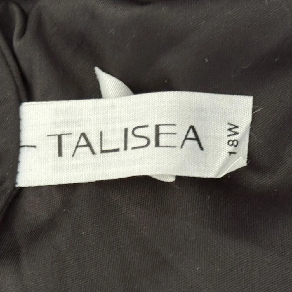 Talisea NWT Black Sequin Bodice Evening Gown Maxi Dress Size 18W - Picture 6 of 6